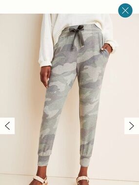 Camo Knit Jogger Pants - Green Camo